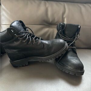 Timberland Black Lace Up Women's Boots